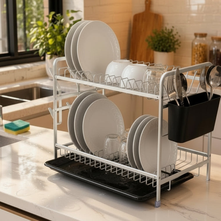 2-Tier Dish Drying Rack
