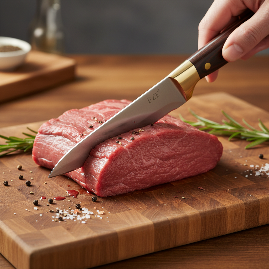 Knife – Stainless Steel Blade with Rosewood Handle