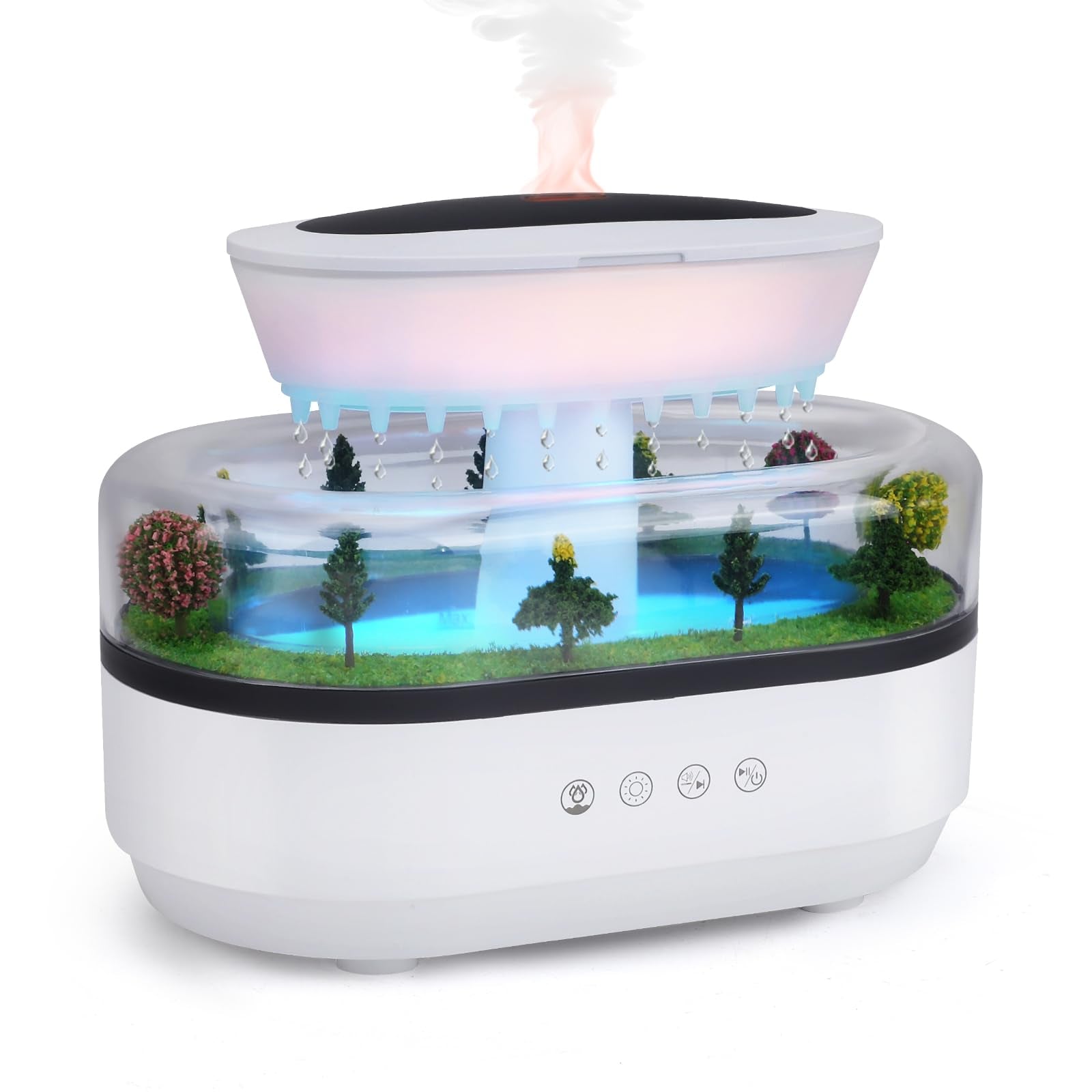Rain Cloud Humidifier – RGB & Bluetooth Speaker